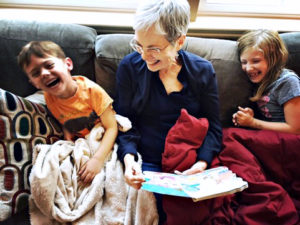 Mary and grandchildren